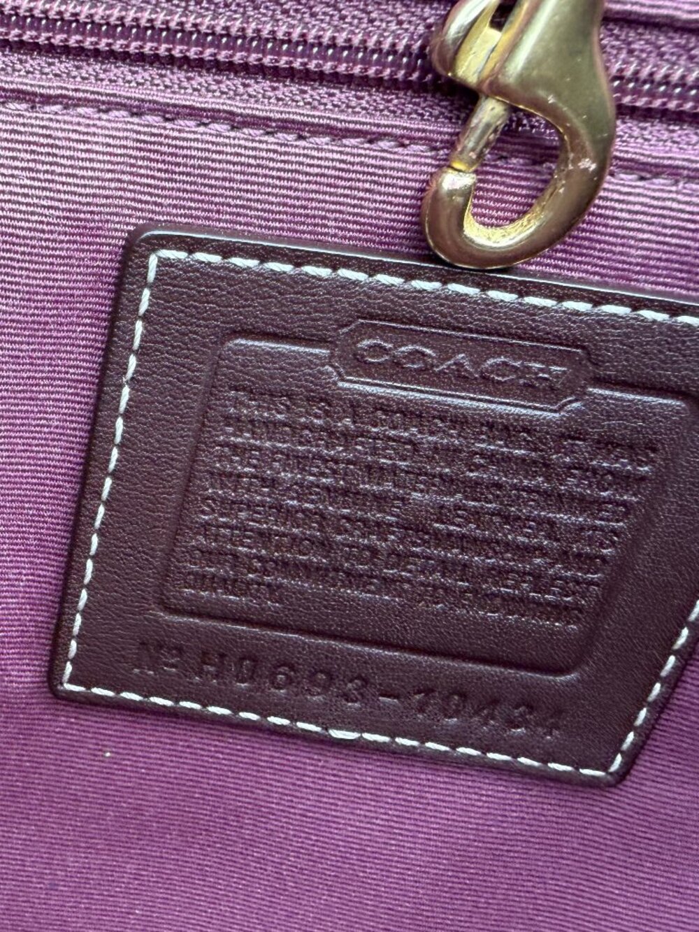 Vintage Y2K COACH 10434 Holiday Patchwork Bag Leather Suede Signature 2006 - Picture 8 of 11
